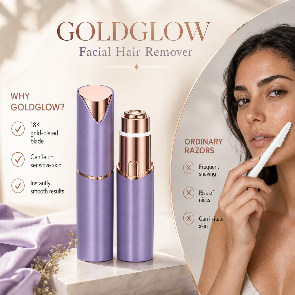 GOLDGLOW Facial Hair Remover