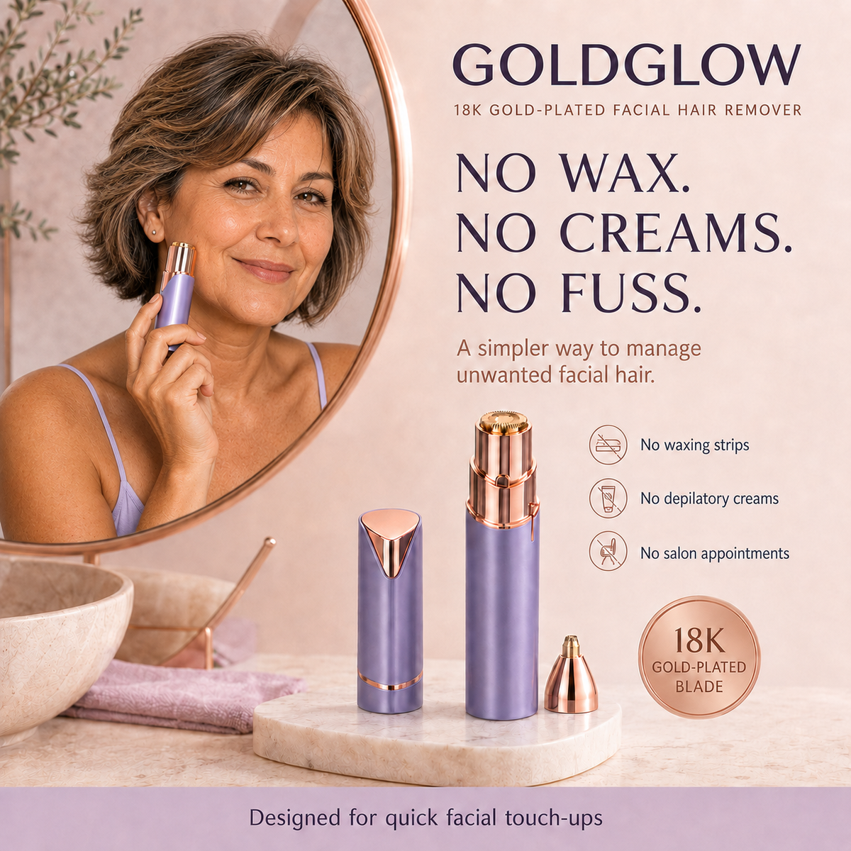 GOLDGLOW Facial Hair Remover