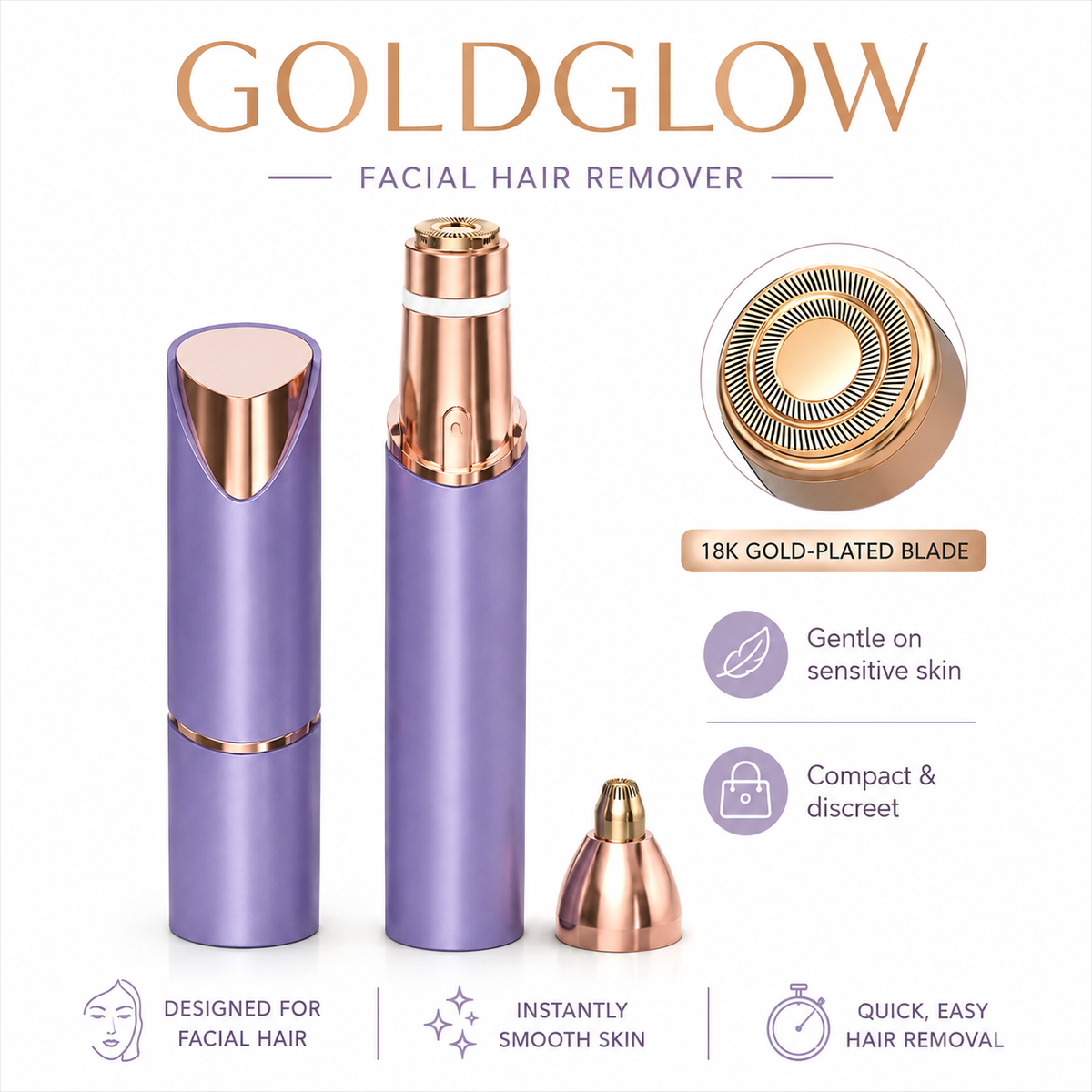 GOLDGLOW Facial Hair Remover
