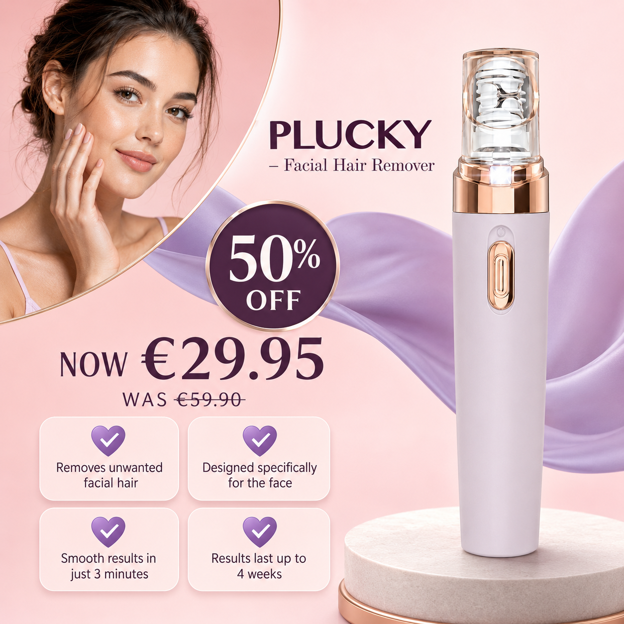 Plucky - Facial Hair Remover